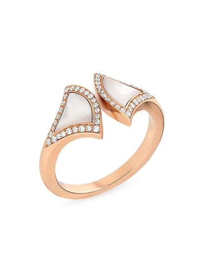 [Basjewels]DREAM MOP DIAMOND OPEN RING