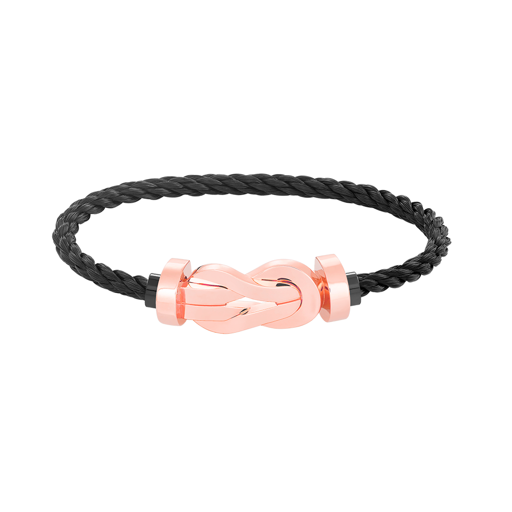 [baslovejewels]CHANCE LARGE 8 FIGURE BUCKLE NO DIAMOND BRACELET ROSE GOLD