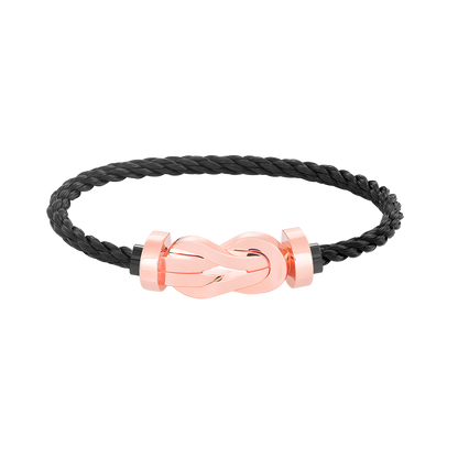 [baslovejewels]CHANCE LARGE 8 FIGURE BUCKLE NO DIAMOND BRACELET ROSE GOLD