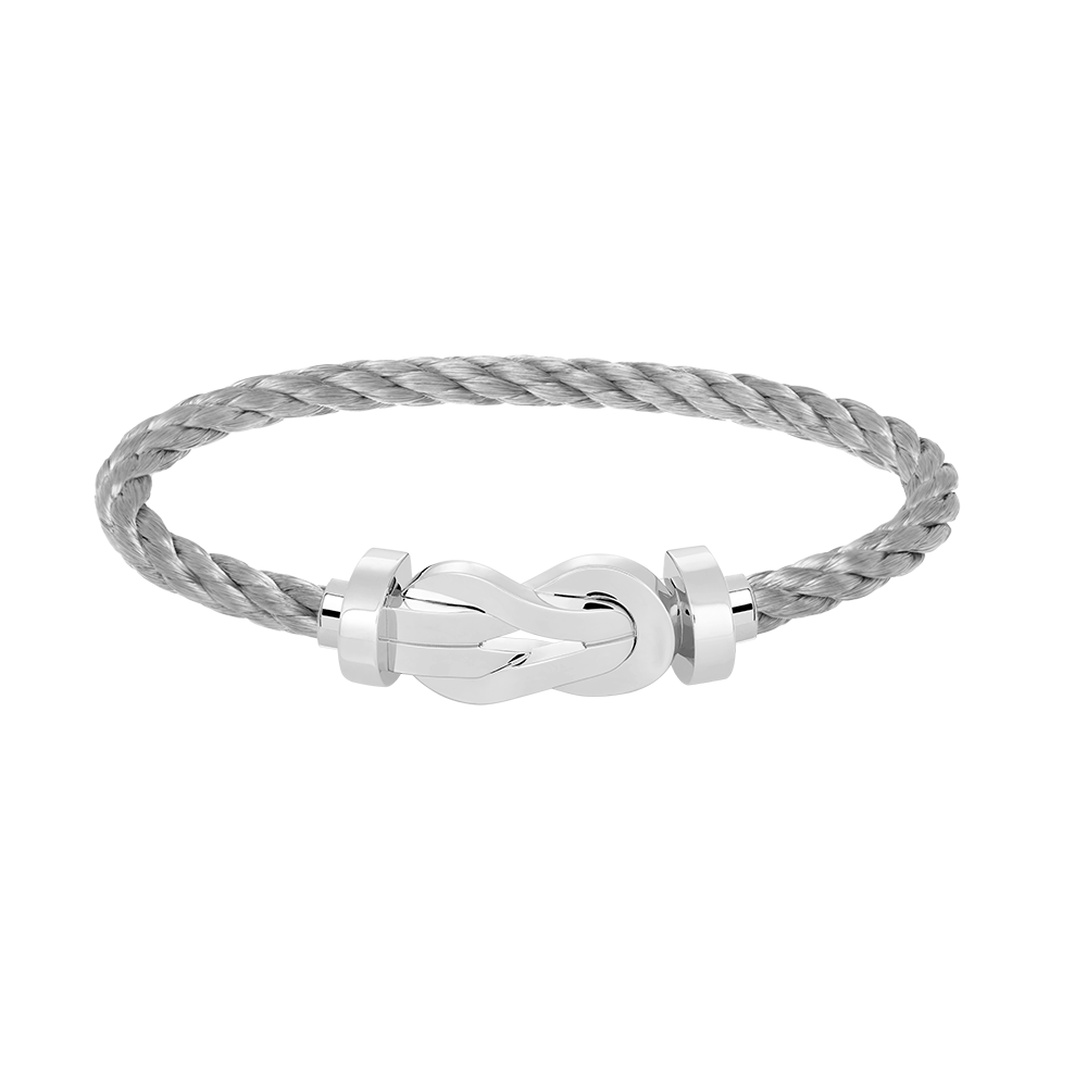 [baslovejewels]CHANCE LARGE 8 FIGURE BUCKLE NO DIAMOND BRACELET SILVER