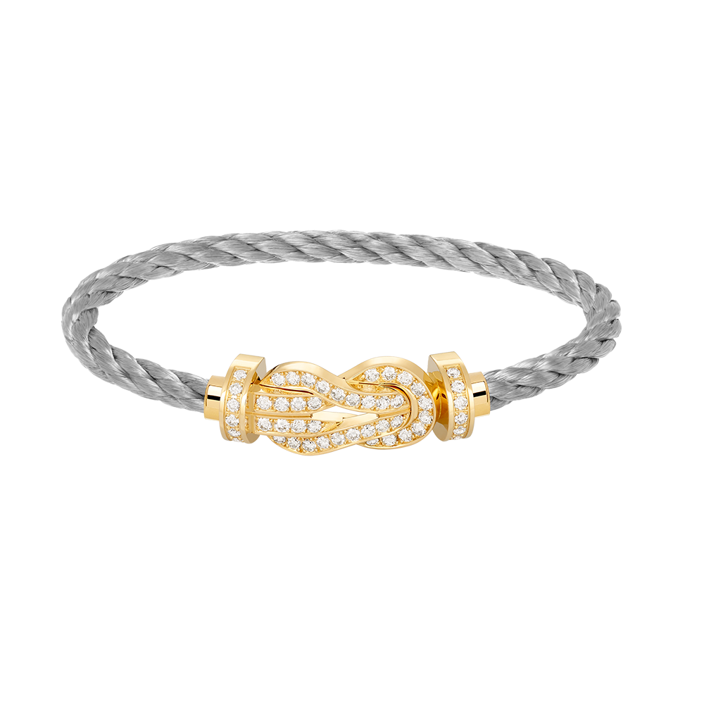 [Basjewels]CHANCE LARGE 8 FIGURE BUCKLE FULLDIAMOND BRACELET GOLD