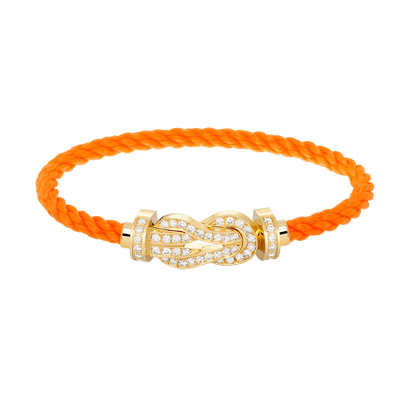 [baslovejewels]CHANCE LARGE 8 FIGURE BUCKLE FULLDIAMOND BRACELET GOLD