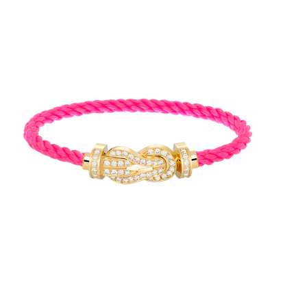 [baslovejewels]CHANCE LARGE 8 FIGURE BUCKLE FULLDIAMOND BRACELET GOLD