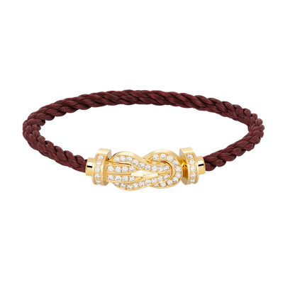 [Basjewels]CHANCE LARGE 8 FIGURE BUCKLE FULLDIAMOND BRACELET GOLD