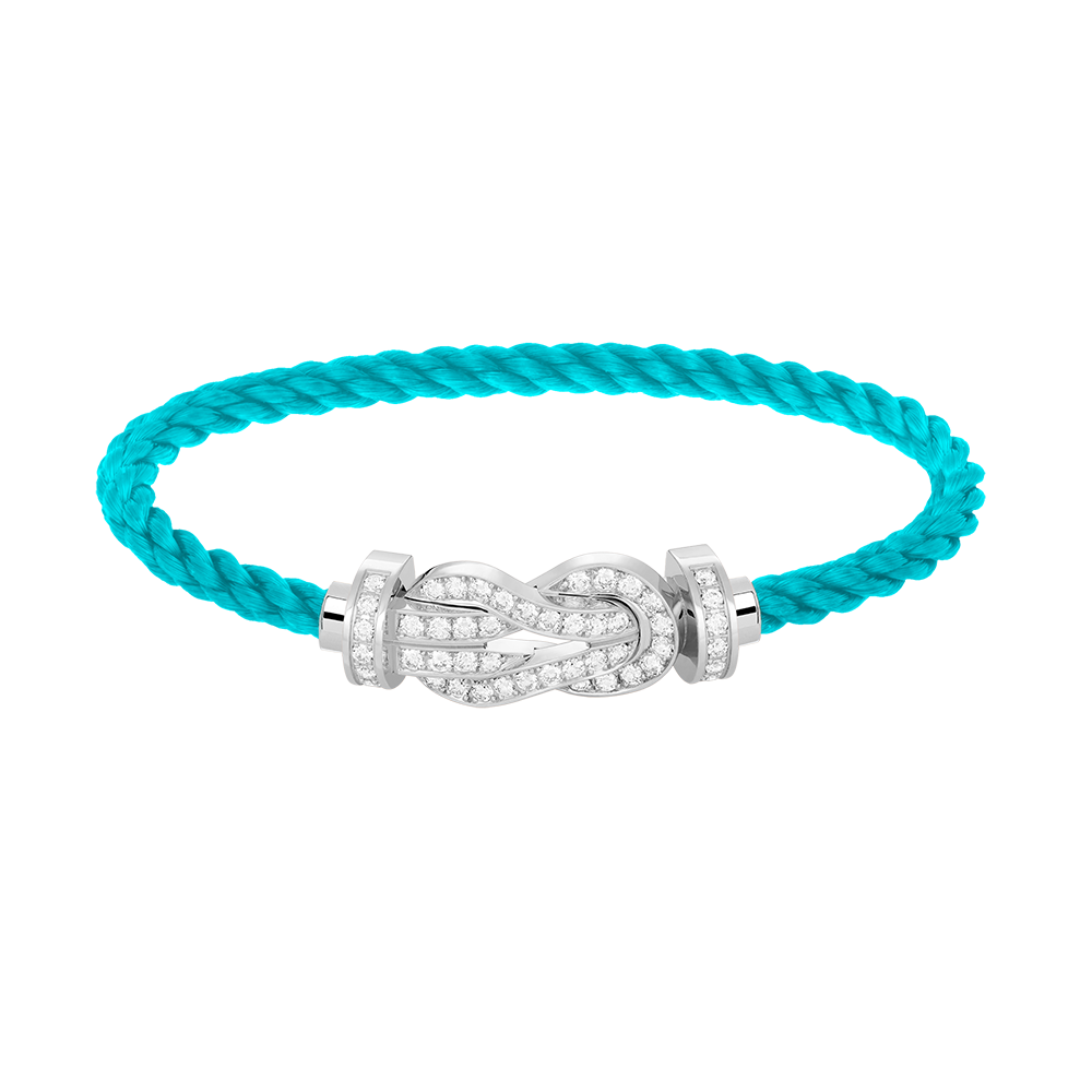 [baslovejewels]CHANCE LARGE 8 FIGURE BUCKLE FULL DIAMOND BRACELET SILVER