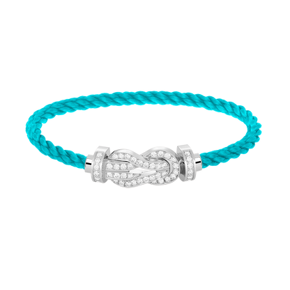 [baslovejewels]CHANCE LARGE 8 FIGURE BUCKLE FULL DIAMOND BRACELET SILVER