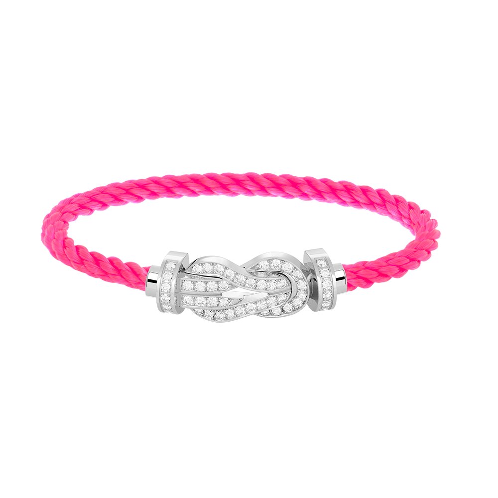 [baslovejewels]CHANCE LARGE 8 FIGURE BUCKLE FULL DIAMOND BRACELET SILVER