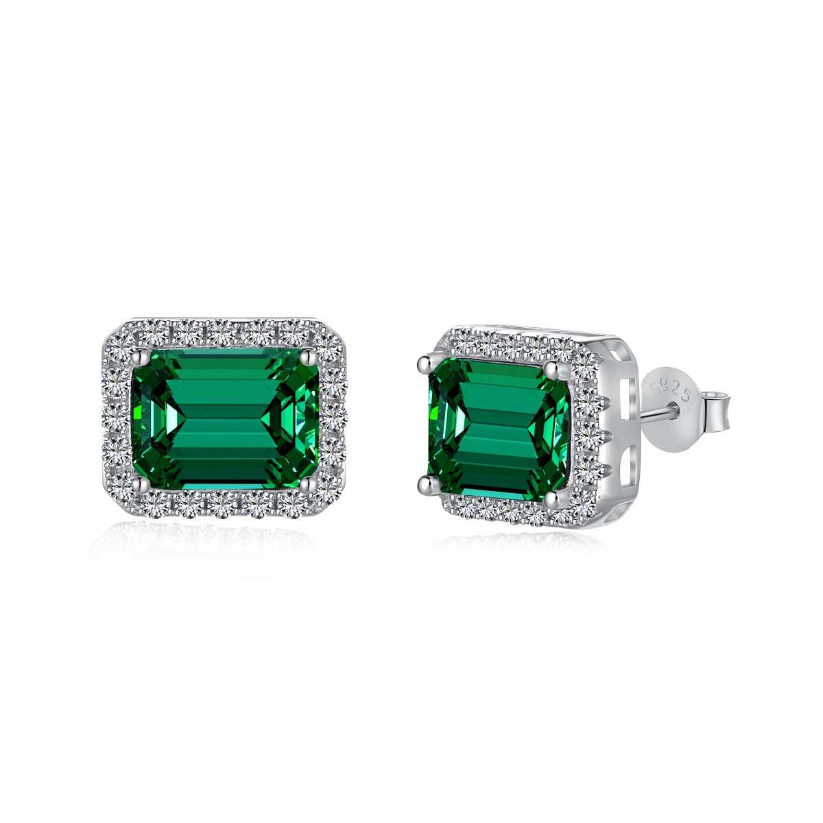 [baslovejewels]Luxurious Dainty Emerald Cut Banquet Earrings