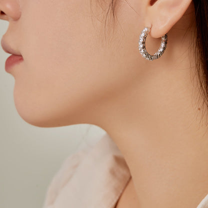 [baslovejewels]Unique Round Cut Daily Earrings