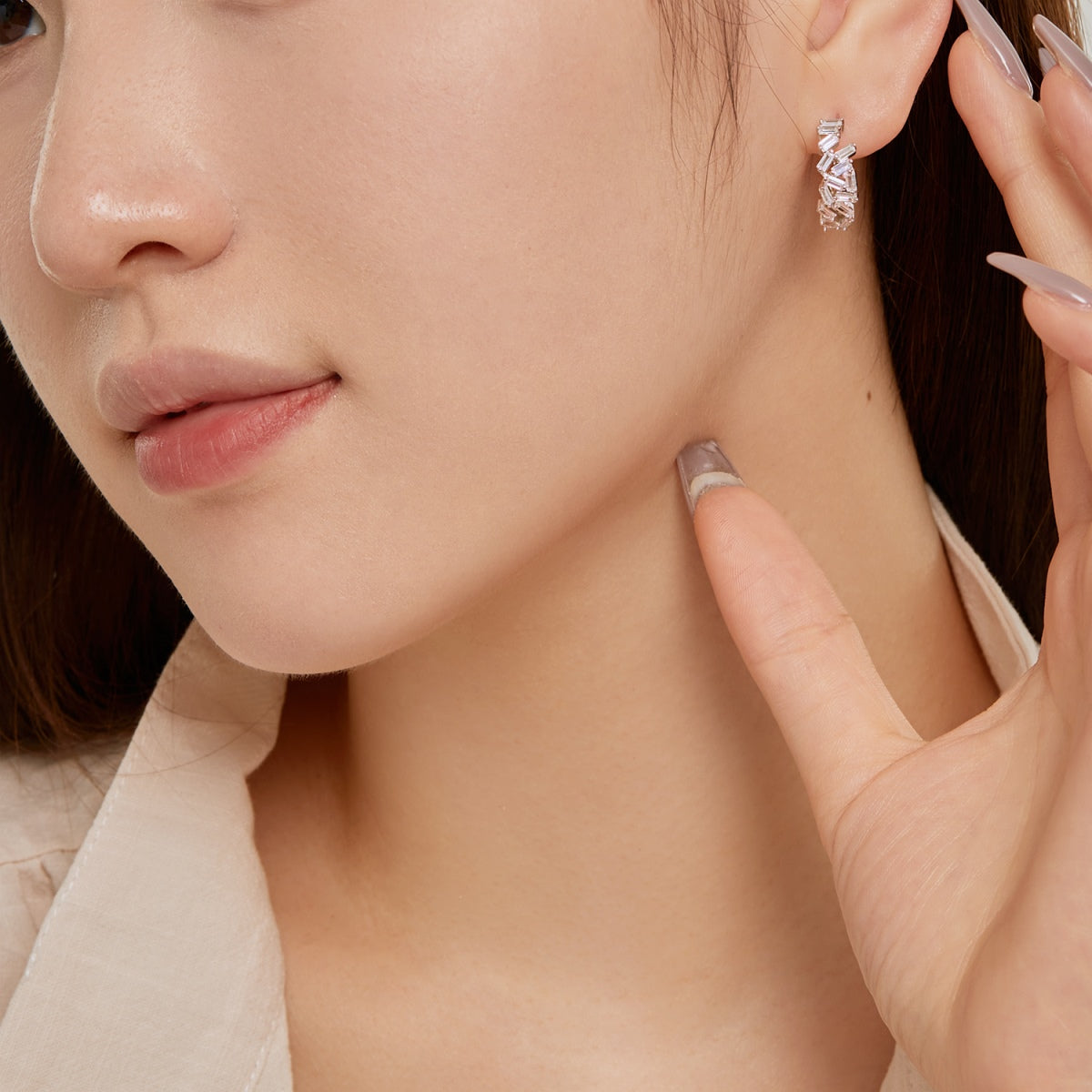 [baslovejewels]Dazzling Colorful Emerald Cut Daily Earrings