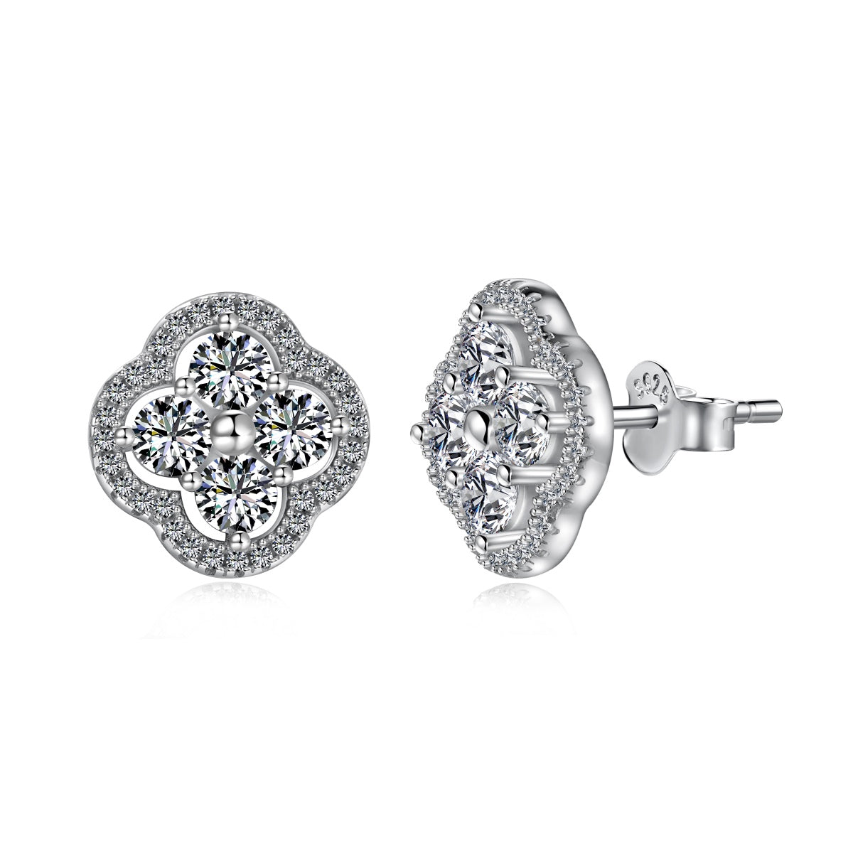 [baslovejewels]Four-Leaf Clover Exquisite Earrings