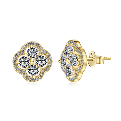 [baslovejewels]Four-Leaf Clover Exquisite Earrings