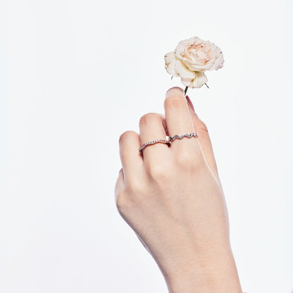 [baslovejewels]Ornate Vibrant Round Cut Daily Ring