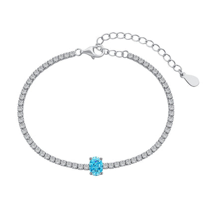 [baslovejewels]0.75 Carat Exquisite Oval Cut Daily Bracelet