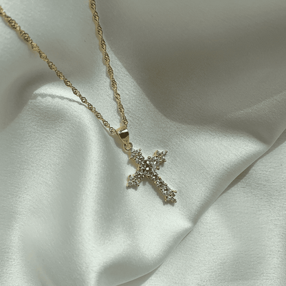 [baslovejewels]Delicate Cross Shape Necklace