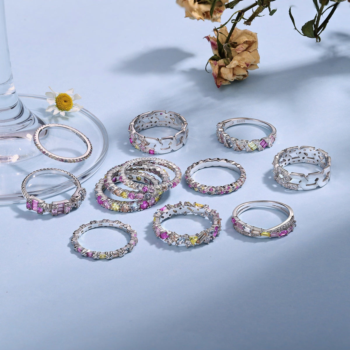 [baslovejewels]Elegant Vivid Round Cut Daily Ring