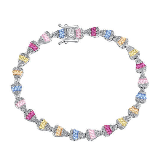[baslovejewels]Radiant Water Drop Shape Daily Bracelet