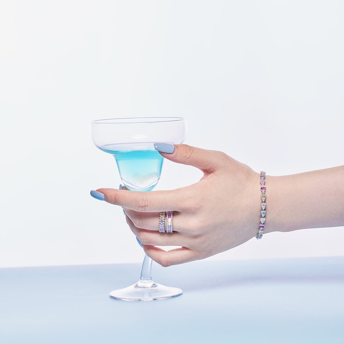 [baslovejewels]Radiant Water Drop Shape Daily Bracelet