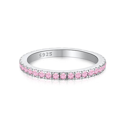 [baslovejewels]Delicate Sparkling Round Cut Daily Ring
