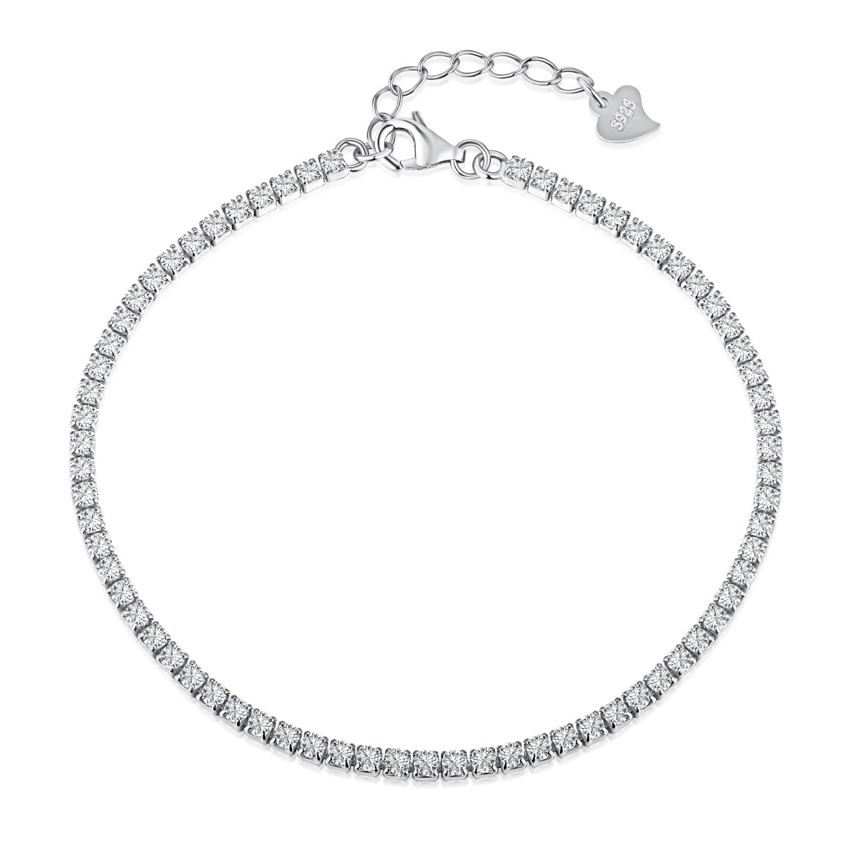[baslovejewels]Radiant Shinning Princess Cut Tennis Bracelet