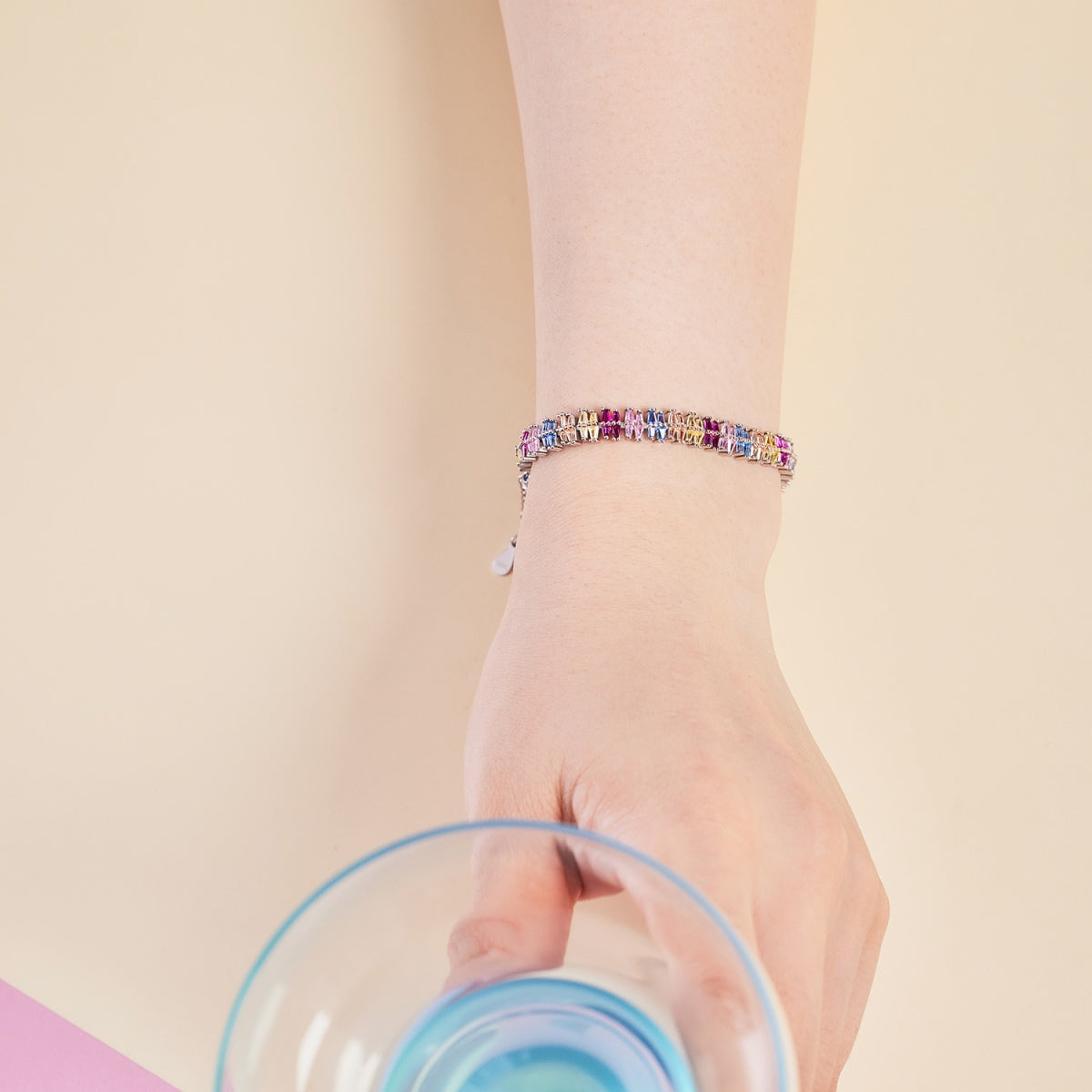 [baslovejewels]Sparkling Exquisite Multi Cut Party Bracelet