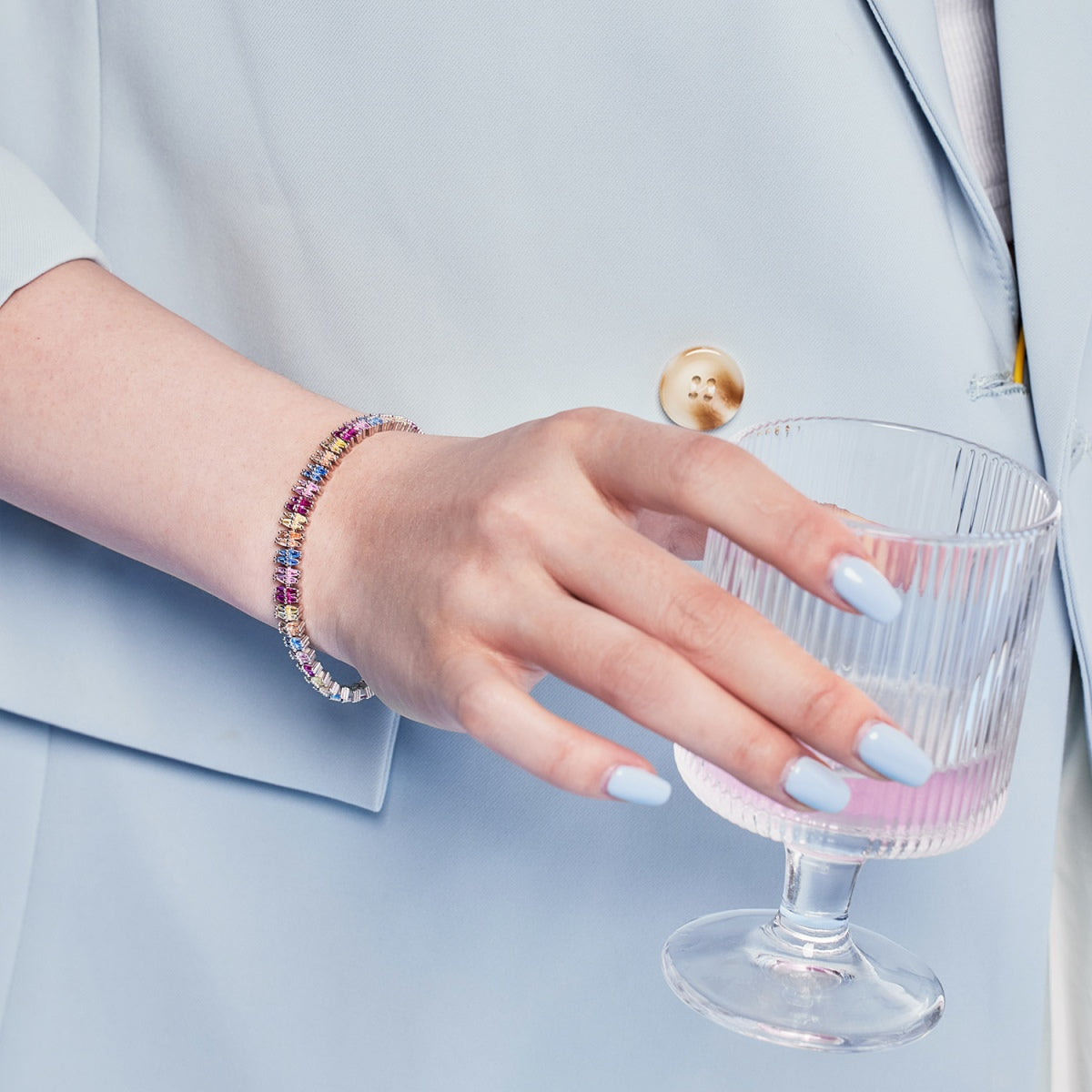 [baslovejewels]Sparkling Exquisite Multi Cut Party Bracelet