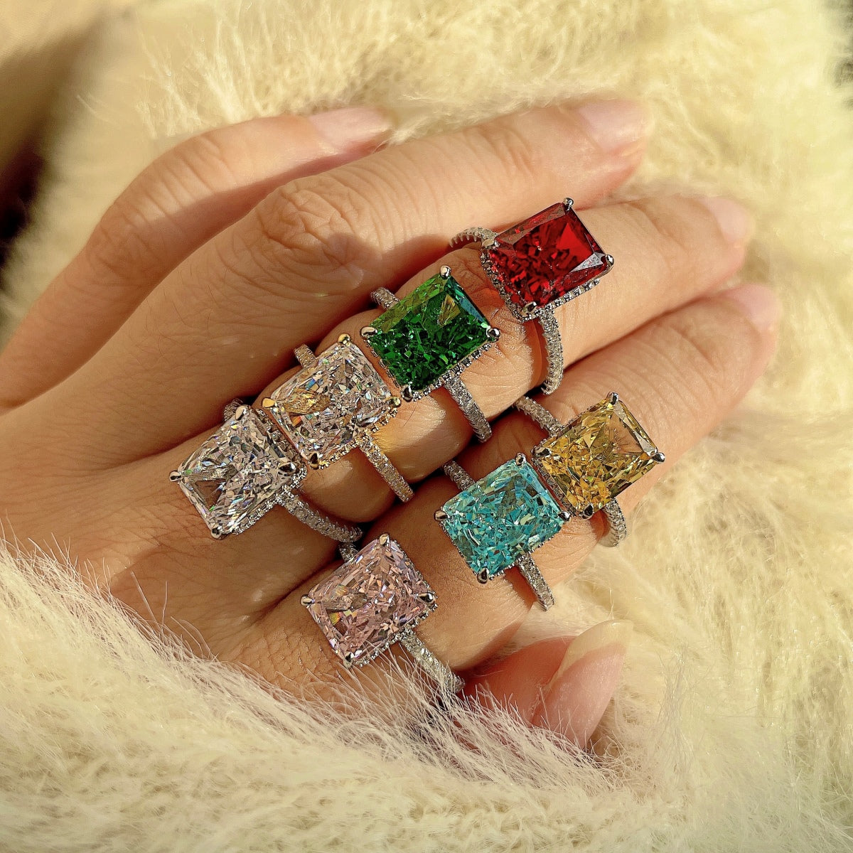 [baslovejewels]4.0 Carat Luxurious Engagement Ring