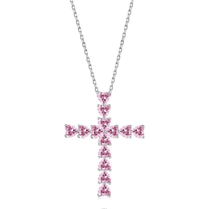 [baslovejewels]Radiant Cross Shape Necklace