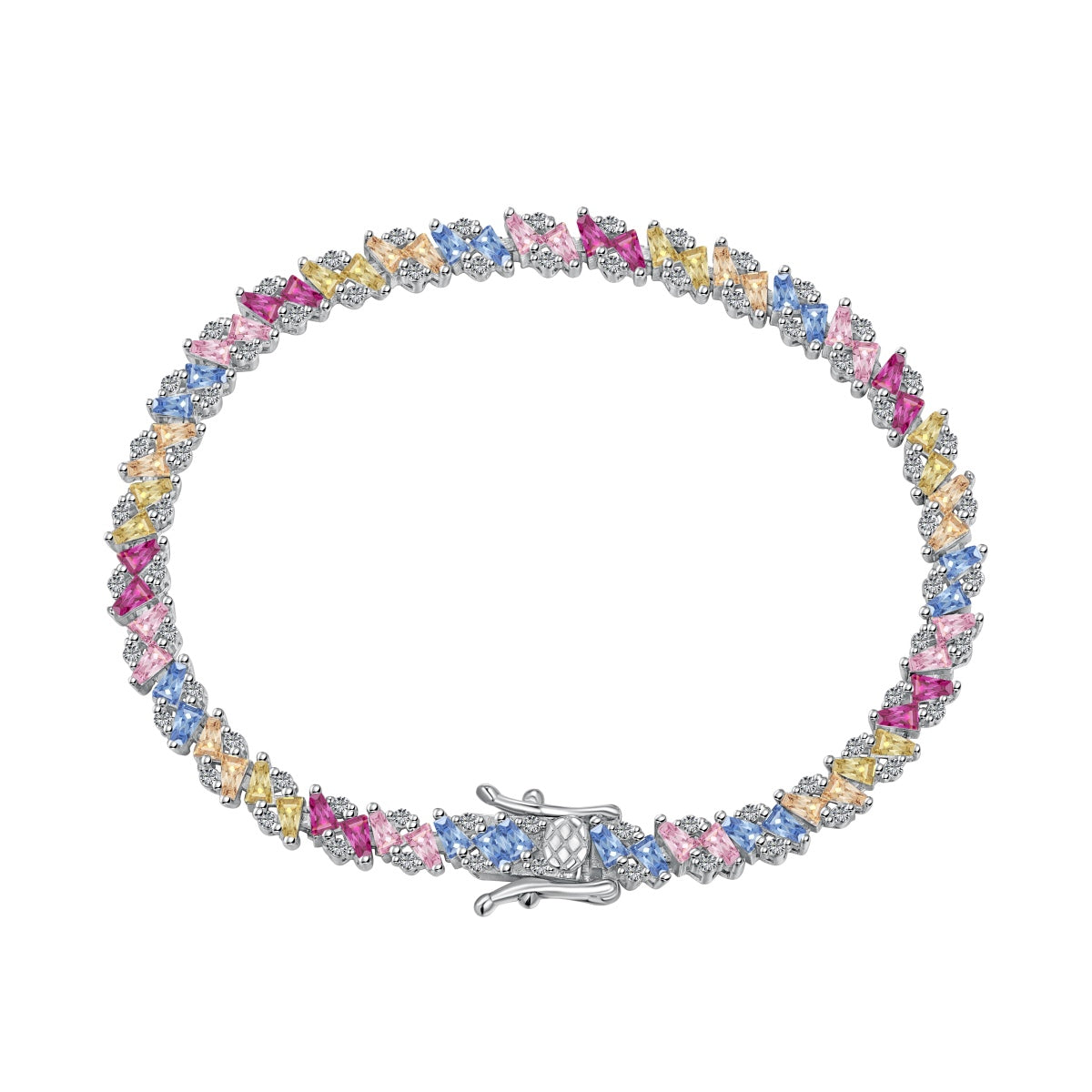 [BASLOVE]Ornate Sparkling Multi Cut Party Bracelet