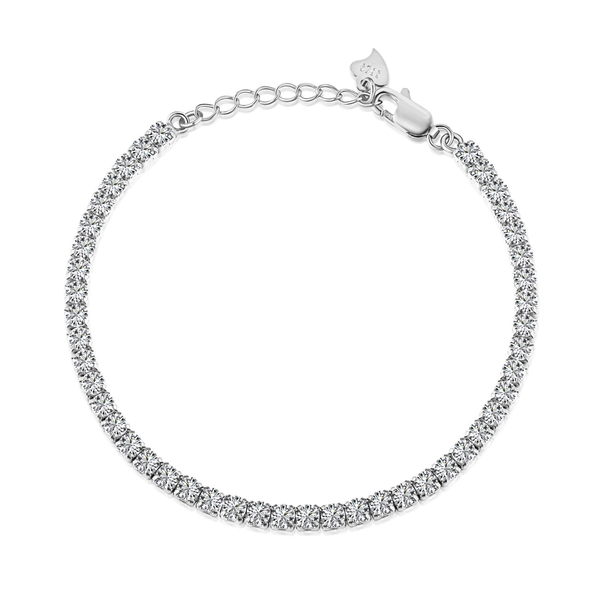 [BASLOVE]Sparkling Round Cut Daily Bracelet