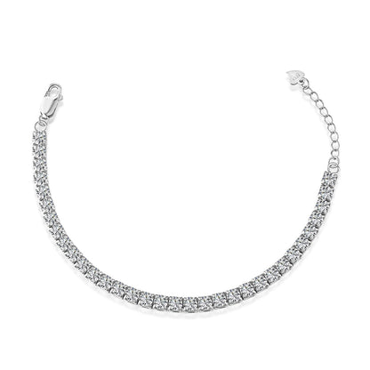 [baslovejewels]Sparkling Radiant Princess Cut Tennis Bracelet