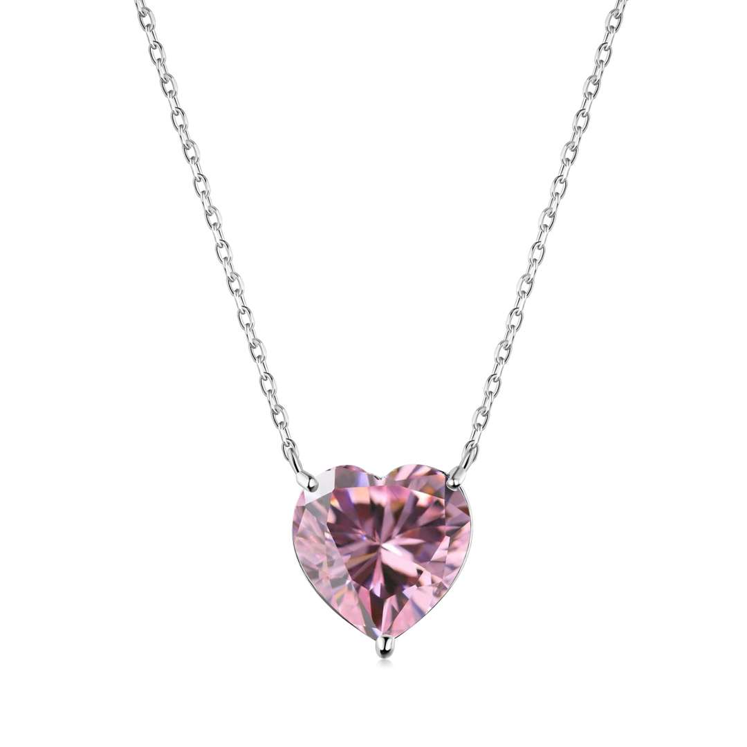 [BASLOVE]6.0 carat Radiant Heart Shape Necklace