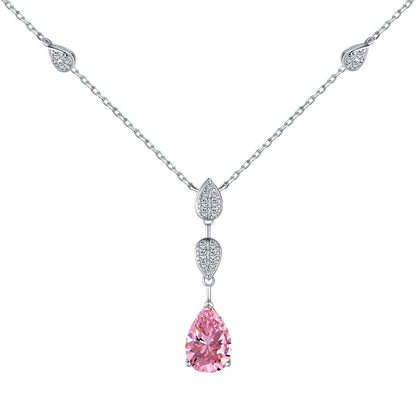 [baslovejewels]Dazzling Pear Cut Necklace