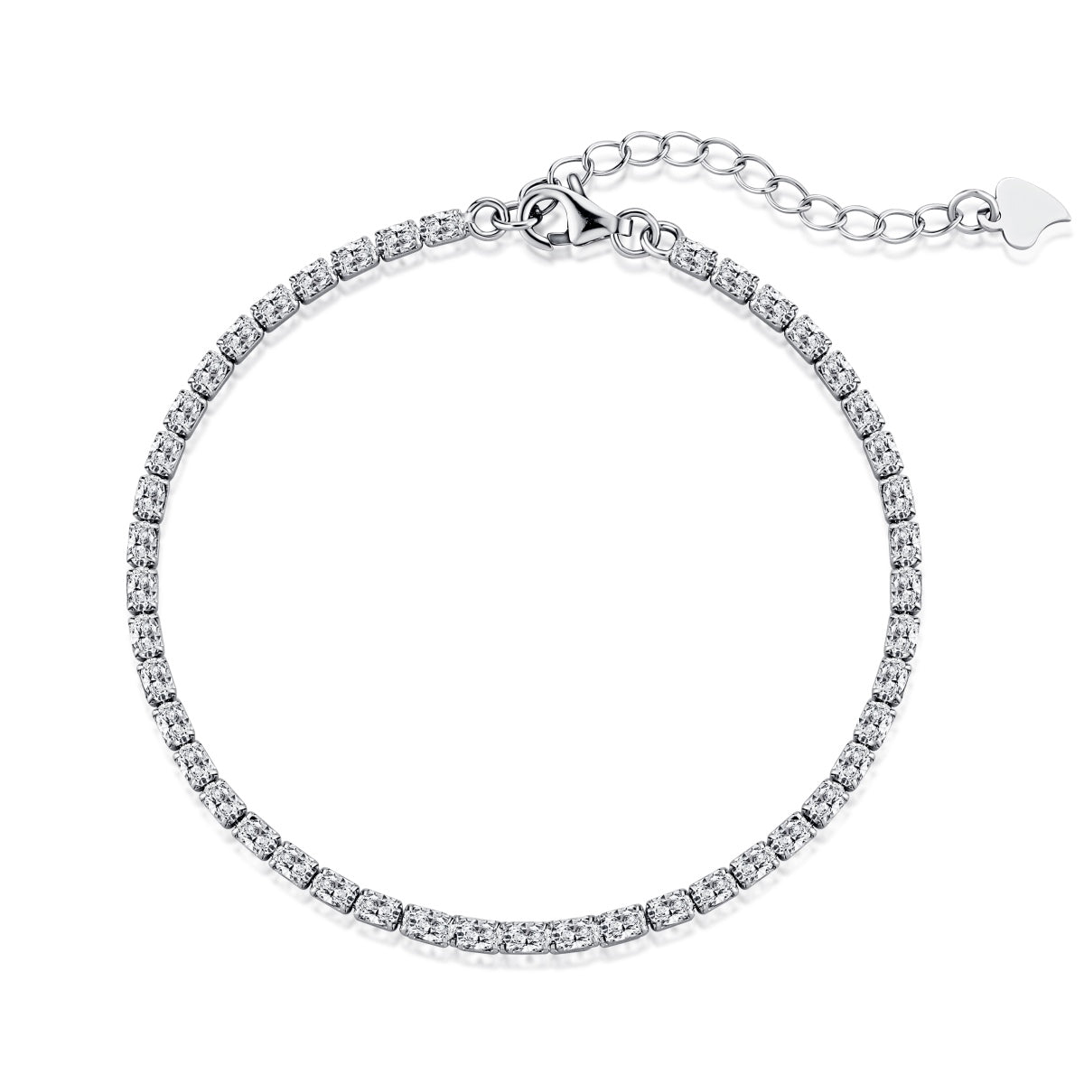 [baslovejewels]Elegant Emerald Cut Daily Bracelet