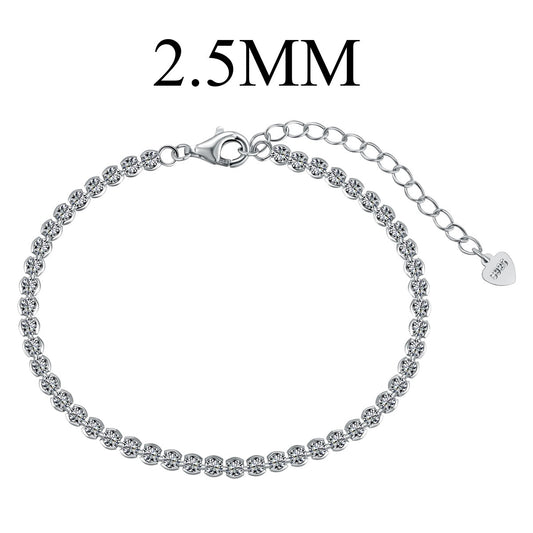 [baslovejewels]Dazzling Sparkling Round Cut Daily Bracelet