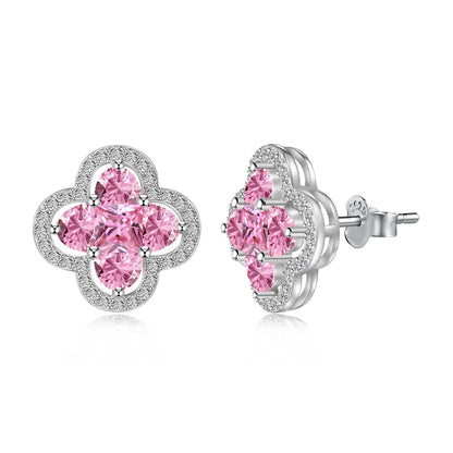[baslovejewels]Lucky Four-Leaf Clover Exquisite Earrings