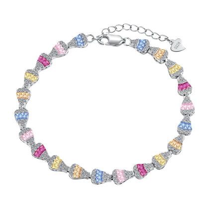 [baslovejewels]Radiant Water Drop Shape Daily Bracelet