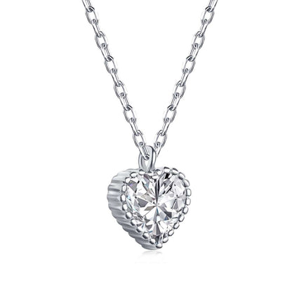 [BASLOVE]Ornate Heart Shape Necklace