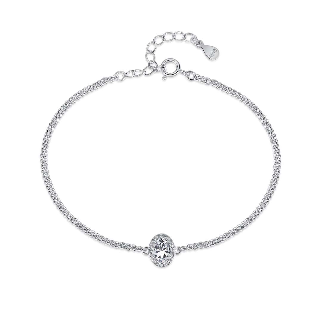 [baslovejewels]Exquisite Oval Shape Bracelet