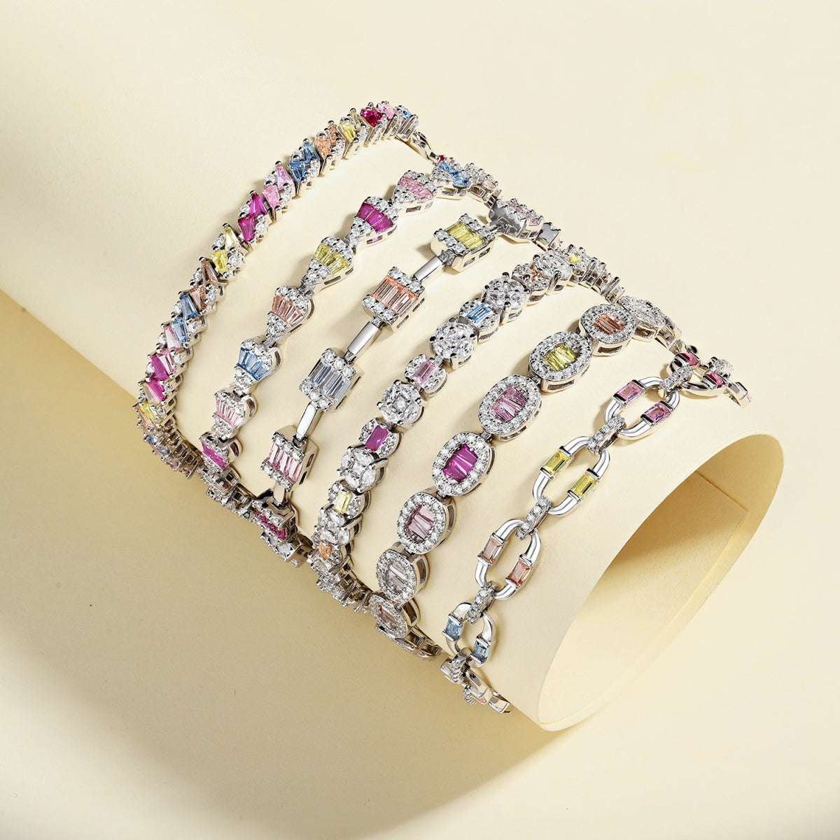 [baslovejewels]Exquisite Ornate Emerald Cut Daily Bracelet