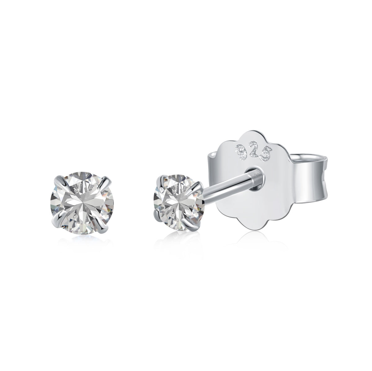[baslovejewels]Delicate Solitaire Earrings