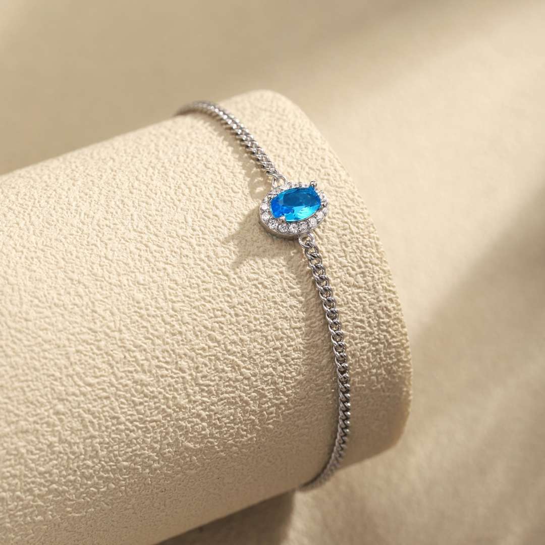 [baslovejewels]Exquisite Oval Shape Bracelet
