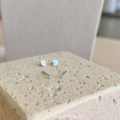 [BASLOVE]Delicate Solitaire Earrings