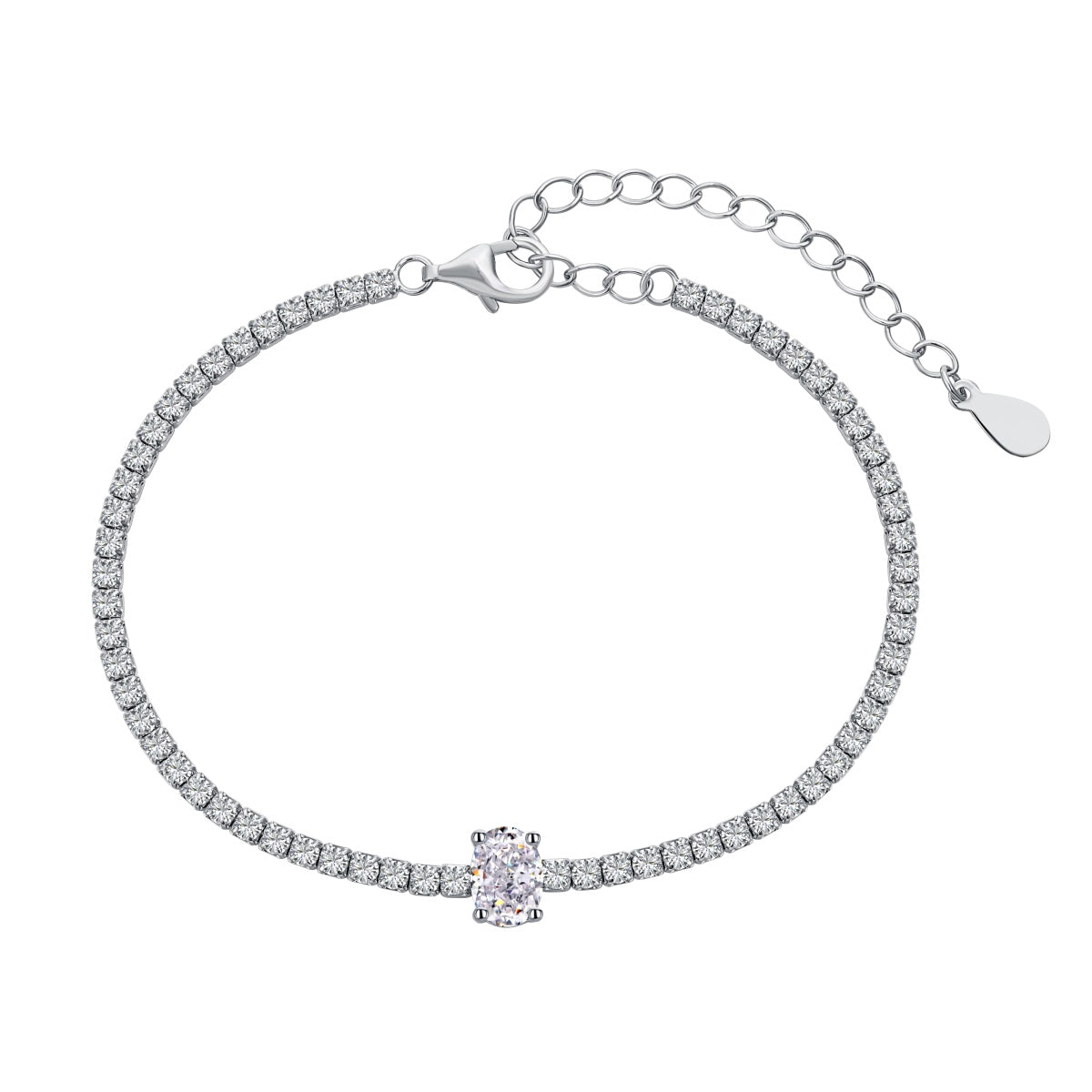 [baslovejewels]0.75 Carat Exquisite Oval Cut Daily Bracelet