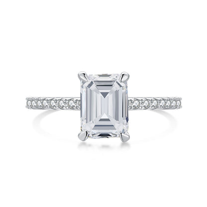 [baslovejewels]2.0 Carat Scintillating Ornate Radiant Cut Party Ring