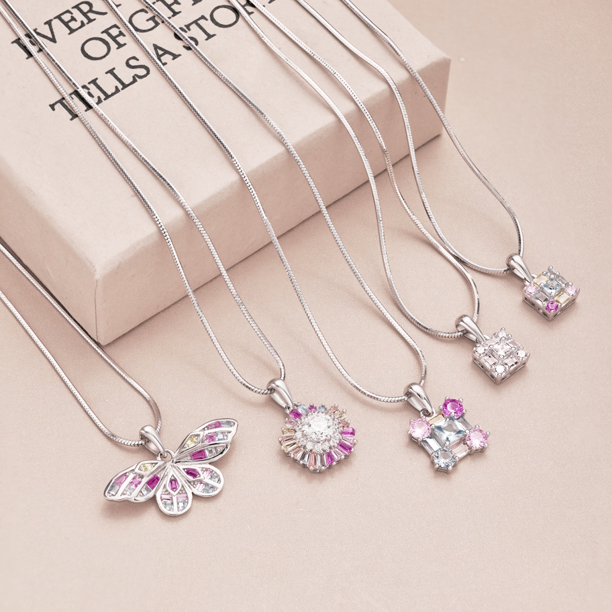 [BASLOVE]Charming Flower Colorful Necklace