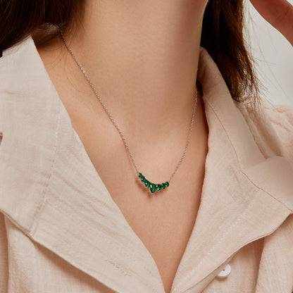 [baslovejewels]Dainty Colorful Heart Necklace