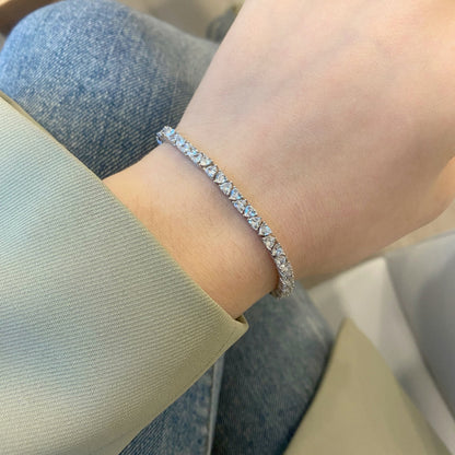 [baslovejewels]Dazzling Romantic Heart Shape Lover Bracelet