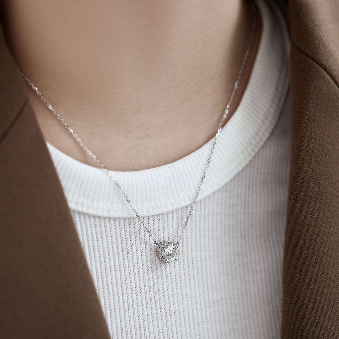 [baslovejewels]Luxurious Round Cut Necklace