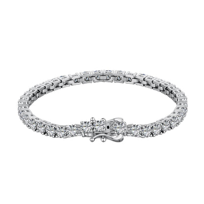 [baslovejewels]Luxurious Ornate Round Cut Tennis Bracelet